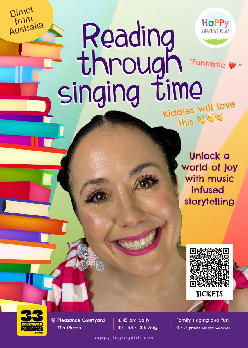 Reading through singing time poster